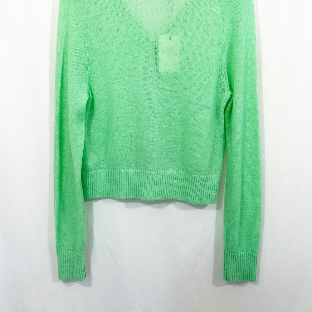 NWT RE/DONE 60S Wool Alpaca Knit Button Down Cardigan Sweater in Spearmint - Picture 7 of 13